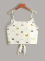 top estampado de tirantes